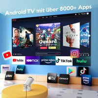 AKIYO O2 Mini Projektor 1080P Android 11 WiFi 6 Bluetooth 5.2 Otthoni Vetítő 2