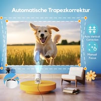 AKIYO O2 Mini Projektor 1080P Android 11 WiFi 6 Bluetooth 5.2 Otthoni Vetítő 4