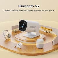 AKIYO O3 Mini Projektor - 200 ANSI Lumen, Full HD 1080P, Automatikus Trapézkorrekció, Bluetooth 5.2, 270° Forgatható, iOS/Android/PS5 Kompat 4