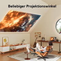 AKIYO O3 Mini Projektor - 200 ANSI Lumen, Full HD 1080P, Automatikus Trapézkorrekció, Bluetooth 5.2, 270° Forgatható, iOS/Android/PS5 Kompat 5