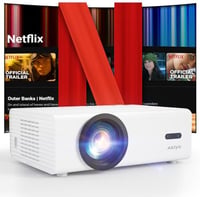 AKIYO O9 Okos Projektor Full HD 1080P Natív Felbontással, Netflix Hivatalos, Autofókusz, 50% Zoom, WiFi, Kétirányú Bluetooth 5.2, Hordozható 1