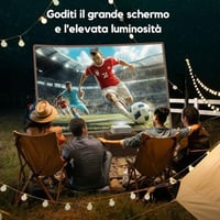 AKIYO O9 Okos Projektor Full HD 1080P Natív Felbontással, Netflix Hivatalos, Autofókusz, 50% Zoom, WiFi, Kétirányú Bluetooth 5.2, Hordozható 8