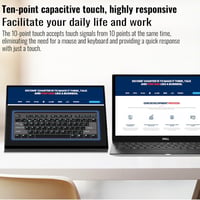Akntzcs 16 Colos Hordozható Monitor 1920x1200 IPS Érintőképernyővel - USB-C Csatlakozás PC, Laptop, Telefon, Raspberry Pi Kompatibilis, Beép 2