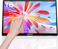 Akntzcs 16 Colos Hordozható Monitor 1920x1200 IPS Érintőképernyővel - USB-C Csatlakozás PC, Laptop, Telefon, Raspberry Pi Kompatibilis, Beép 1