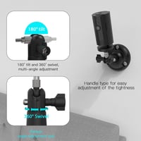 Akoemxeeo Fali Tartó Ring Indoor Camera 2nd Gen Kamerához - 360° Forgatható, 90° Dönthető Biztonsági Kamera Konzol, Fekete 3