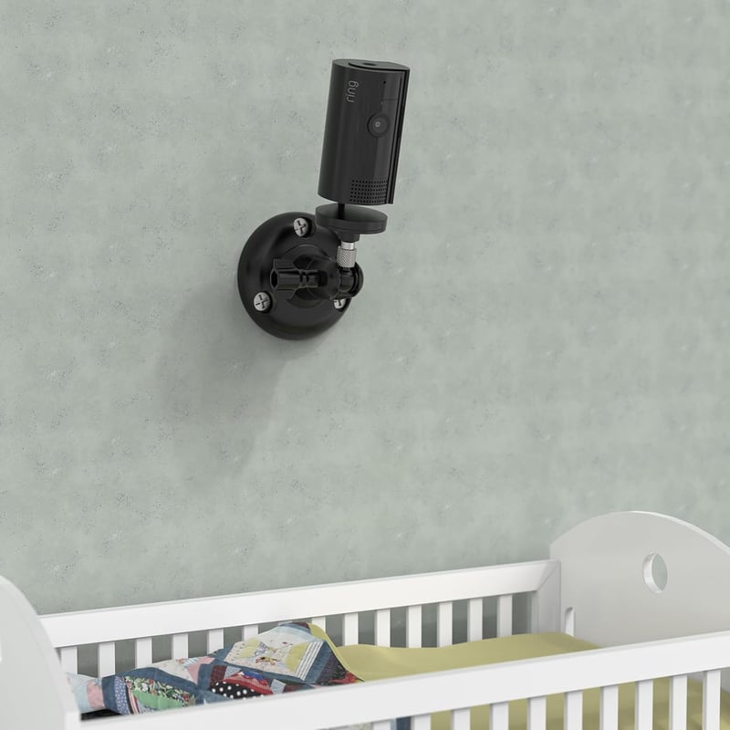 Akoemxeeo Fali Tartó Ring Indoor Camera 2nd Gen Kamerához - 360° Forgatható, 90° Dönthető Biztonsági Kamera Konzol, Fekete