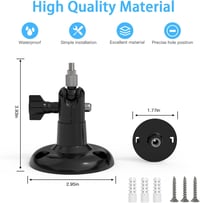 Akoemxeeo Fali Tartó Ring Indoor Camera 2nd Gen Kamerához - 360° Forgatható, 90° Dönthető Biztonsági Kamera Konzol, Fekete 5