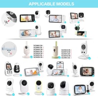 Akoemxeeo Univerzális Babaőrző Tartó - Kompatibilis Philips Avent, GHB, Momcozy, ieGeek, Boifun Készülékekkel - Állítható Kameraállvány Kisá 2
