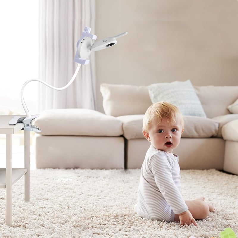 Akoemxeeo Univerzális Babaőrző Tartó - Kompatibilis Philips Avent, GHB, Momcozy, ieGeek, Boifun Készülékekkel - Állítható Kameraállvány Kisá