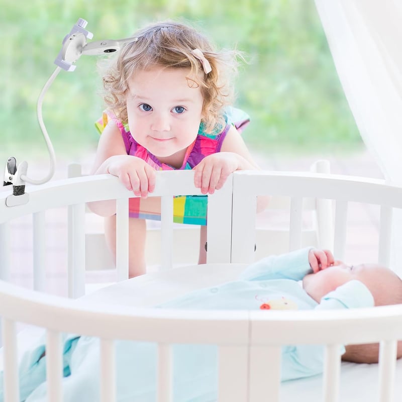 Akoemxeeo Univerzális Babaőrző Tartó - Kompatibilis Philips Avent, GHB, Momcozy, ieGeek, Boifun Készülékekkel - Állítható Kameraállvány Kisá