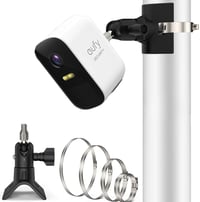 Akoemxeeo Univerzális Kamera Tartó eufyCam 2/2C/3/S330/S300/S3 Pro/SoloCam Kamerákhoz, 360° Forgatható Oszlop Konzol 1/4" Csavaros Rögzítéss 1