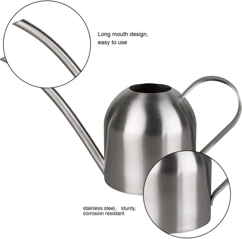 AKOGD rozsdamentes acélöntözőkanna 500ml hosszú csőrrel