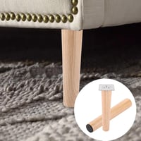 AKOLAFE tölgyfa bútorláb szett 4 db - kerek, 25 cm 6