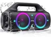 AKONE 80W Bluetooth hangszóró LED világítással, vízálló, 20 órás akkumulátor, party és kültéri használatra 1