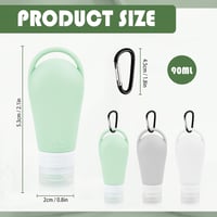 AKONE Kutyacsemege Utazótáska 3db Szilikon Flakón Klipsszel 90ml 2