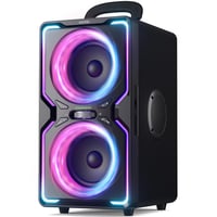 AKONE Party Bluetooth reproduktor 240W, veľký hudobný box so silnými basmi, 15 hodín výdrže batérie, TWS, farebná LED svetelná šou, na párty, kempovanie, na pláž 1