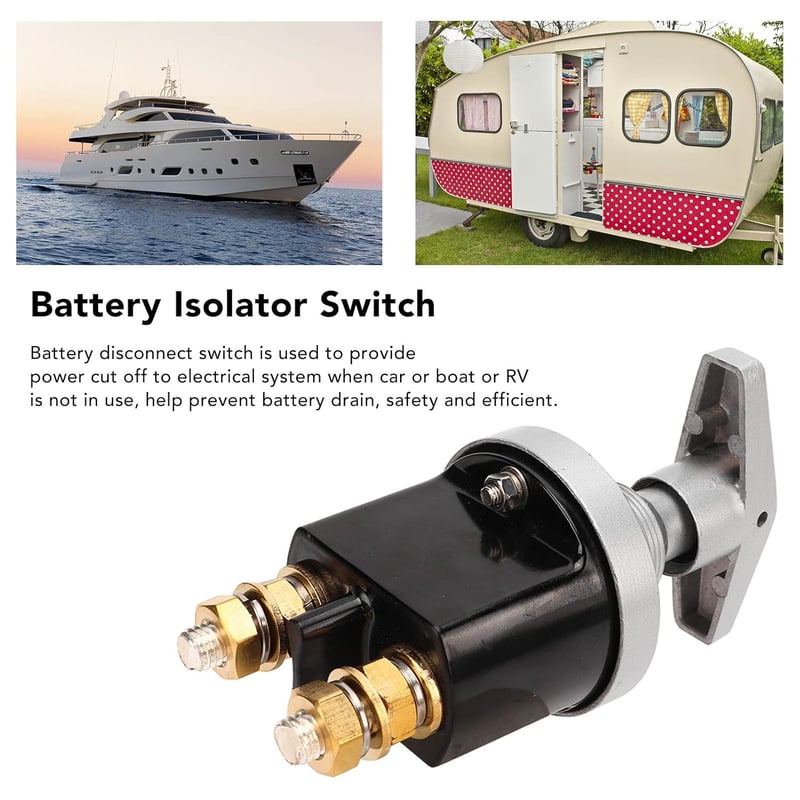 Akozon 12V 500A Akkumulátor Főkapcsoló Vízálló Autó Hajó Lakóautó