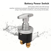 Akozon 12V 500A Akkumulátor Főkapcsoló Vízálló Autó Hajó Lakóautó 3