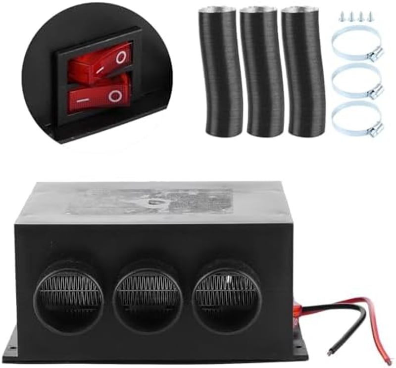 Akozon 12V 600W Autófűtő Szélvédő Páramentesítő Univerzális Autóhőzés
