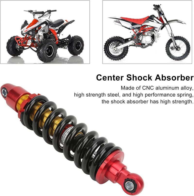 Akozon 295 mm Univerzális Lengéscsillapító Motorkerékpárhoz, ATV-hez, Tereprobogóhoz - Alumínium-Acél Hátsó Rugóstag