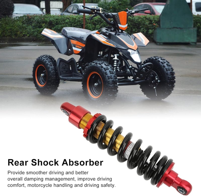Akozon 295 mm Univerzális Lengéscsillapító Motorkerékpárhoz, ATV-hez, Tereprobogóhoz - Alumínium-Acél Hátsó Rugóstag