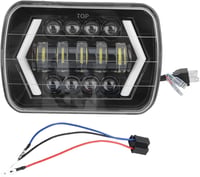 Akozon 300W LED Első Fényszóró - 7 Hüvelykes Négyzet Alakú Vízálló Autólámpa Cherokee XJ, MR2, Celica és 240SX Modellekhez 1