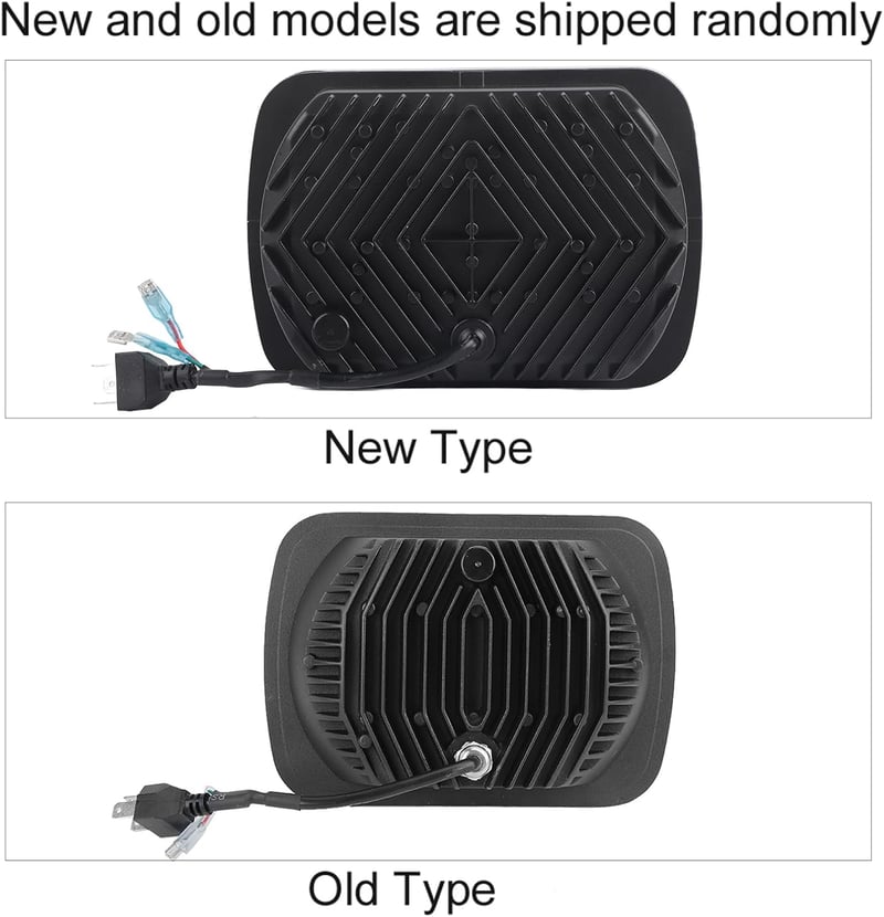Akozon 300W LED Első Fényszóró - 7 Hüvelykes Négyzet Alakú Vízálló Autólámpa Cherokee XJ, MR2, Celica és 240SX Modellekhez