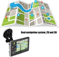 Akozon 508 univerzális autós GPS navigáció érintőképernyővel, európai térkép, MP3, FM - 5 hüvelykes 2