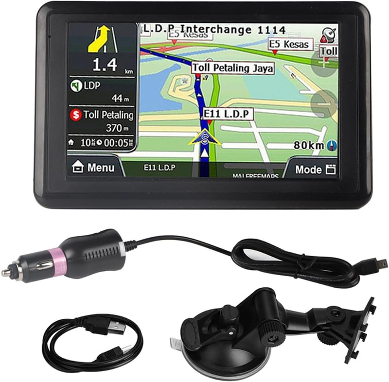 Akozon 508 univerzális autós GPS navigáció érintőképernyővel, európai térkép, MP3, FM - 5 hüvelykes