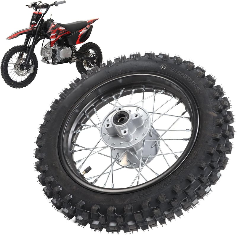 Akozon 80/100-12 Quad ATV Gumabroncs Dirtbike Kerék Univerzális Fit