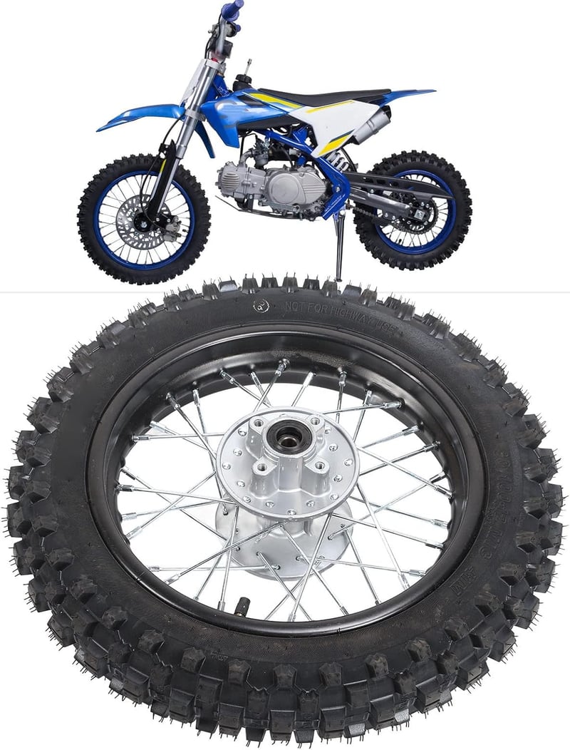 Akozon 80/100-12 Quad ATV Gumabroncs Dirtbike Kerék Univerzális Fit