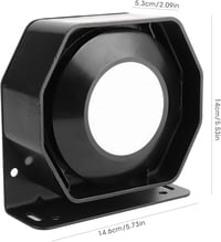 Akozon Autó Sziréna 200W 130dB - Vízálló ABS Autókürt Riasztó Hangjelző - Univerzális Autóriasztó Hangszóró 6
