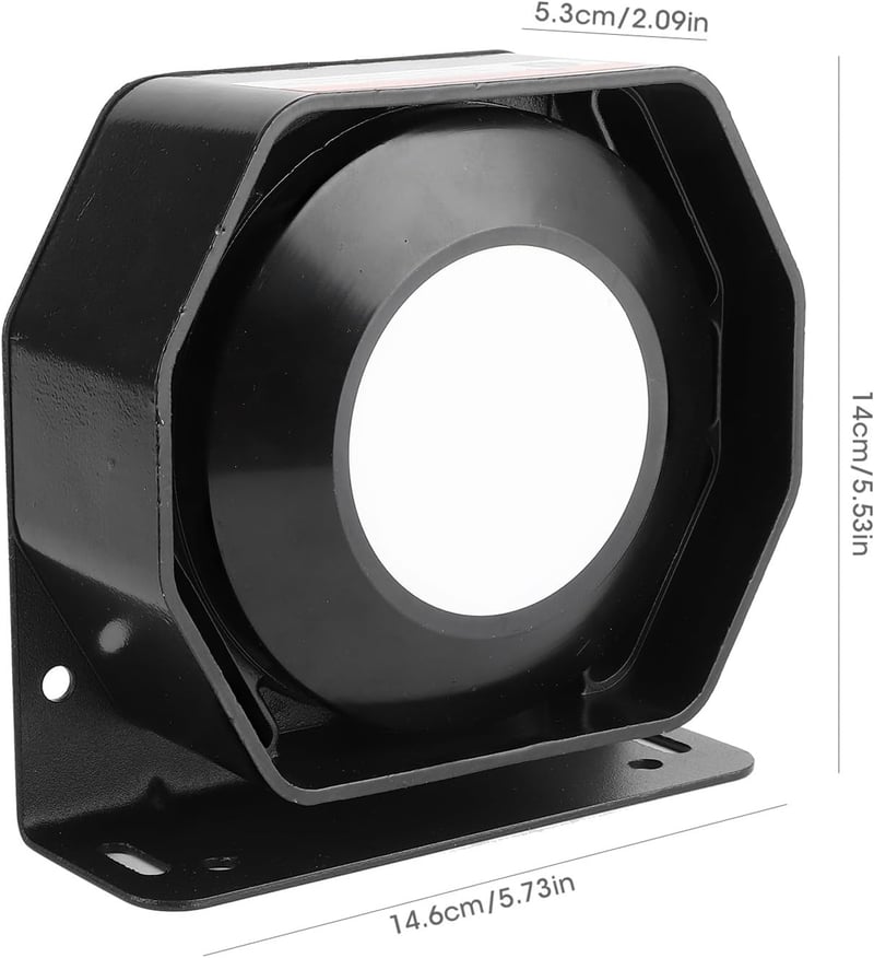 Akozon Autó Sziréna 200W 130dB - Vízálló ABS Autókürt Riasztó Hangjelző - Univerzális Autóriasztó Hangszóró