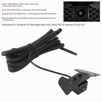Predná parkovacia kamera Akozon CCD, vodotesnosť IP68, pre Mercedes triedy A, B, C, E, GL, SLK, GLK, Vito, Viano, s držiakom v logu vozidla 5