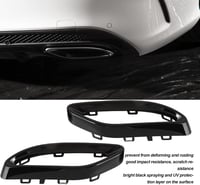 Akozon Fekete Fényes Kipufogóvég Takaró Mercedes A B C E GLC CLS Osztályhoz W177 W247 W205 W213 X253 C257 Kompatibilis Autó Tuning Kiegészít 3