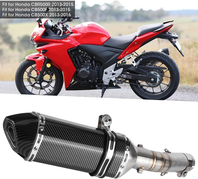 Akozon Kipufogó Rendszer CBR500R CB500F Karbon Stílusú Slip-On Sílencer