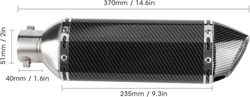 Akozon Kipufogó Rendszer CBR500R CB500F Karbon Stílusú Slip-On Sílencer