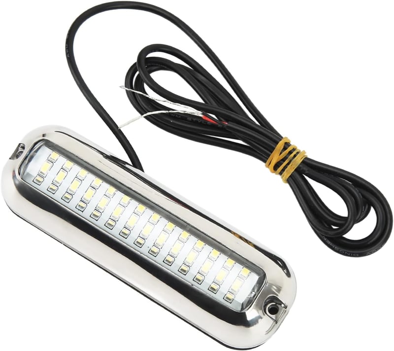 Akozon LED Vízalatti Hajó Lámpa 2db 1500LM Navigációs Fény Vízálló