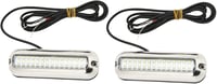 Akozon LED Vízalatti Hajó Lámpa 2db 1500LM Navigációs Fény Vízálló 9
