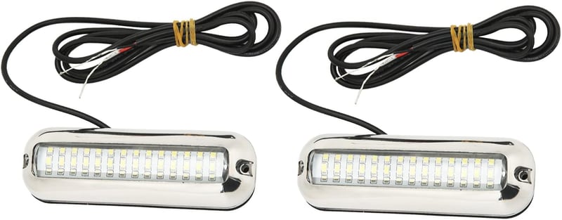 Akozon LED Vízalatti Hajó Lámpa 2db 1500LM Navigációs Fény Vízálló