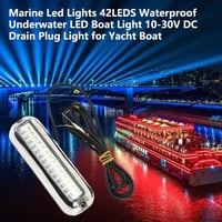 Akozon LED Vízalatti Hajó Lámpa 2db 1500LM Navigációs Fény Vízálló 3