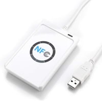 Akozon NFC kártya olvasó író ACR122U ISO 14443A-B kontaktmentes író szoftverrel fehér IC kártyához számítógéphez 1