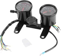 Akozon Univerzális Motorkerékpár Sebességmérő Kilométeróra 10cm Csatlakozással 7