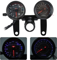Akozon Univerzális Motorkerékpár Sebességmérő Kilométeróra 10cm Csatlakozással 3
