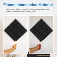 AKSBTEC 12db Akusztikus Hangszigetelő Hab 5cm Öntapadós Falpanel Stúdió 3