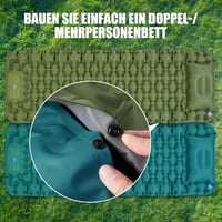 AKSOUL 10 cm önfelfújó kemping matrac zöld - 200 x 70 x 10 cm könnyű hordozható alvómatrac túrázáshoz 5