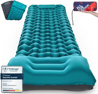 AKSOUL Önfelfújó Kempingmatrac 200 x 70 x 10 cm - Ultrakönnyű Túramatrac Párnával, Vízálló TPU Anyagból, Összekapcsolható, Sátrazáshoz, Túrázáshoz, Kemp 1