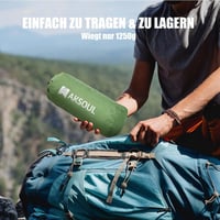 AKSOUL önfelfújódó kempingmatrac dupla széles ultrakönnyű hordozható 7