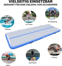 AKSPORT Felfújható Tornaszőnyeg 4L x 1.5W x 0.15 m Légszivattyúval 6