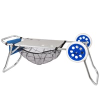 Skladací plážový vozík AKTIVE 53928, 2 v 1 s funkciou stolíka, 47 x 52 x 100 cm, nosnosť 20 kg, hliník 4
